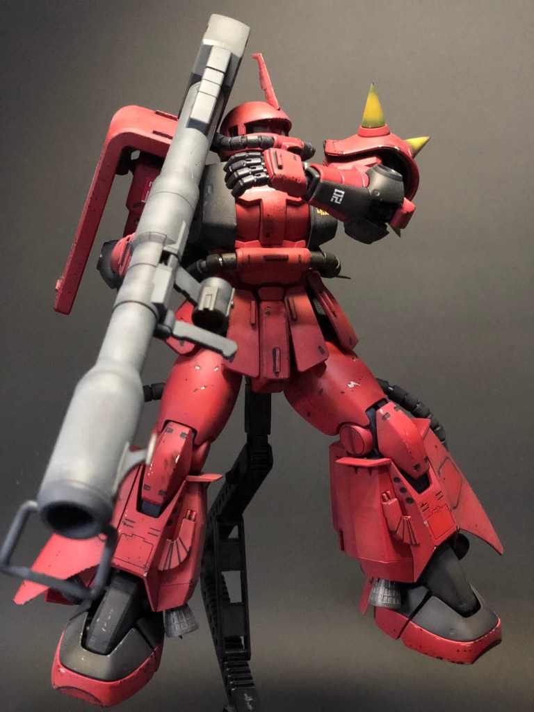 MG MS-06R-2 ジョニー・ライデン専用ザクII Ver.2.0｜調色した赤を立ち