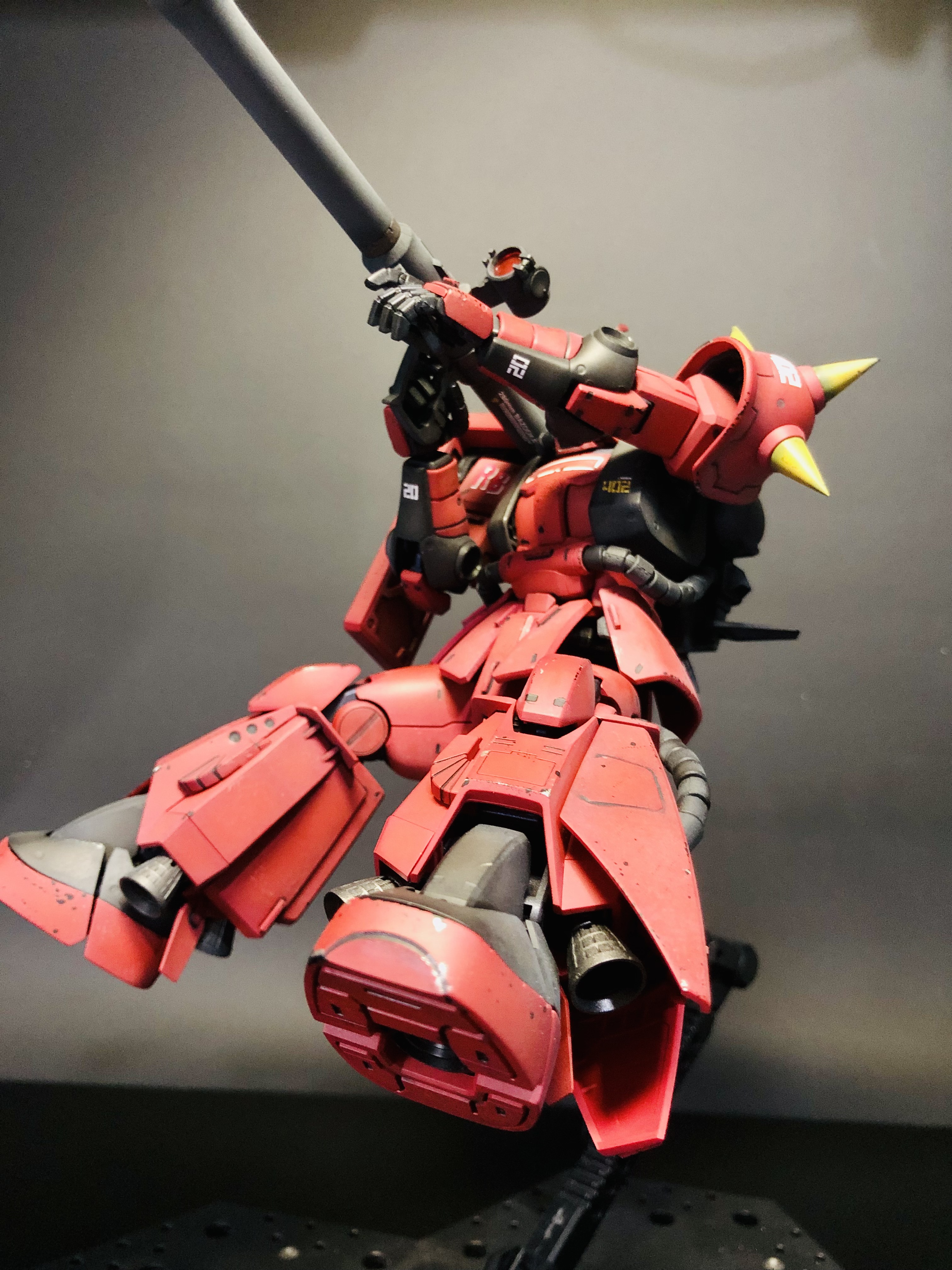 MG MS-06R-2 ジョニー・ライデン専用ザクII Ver.2.0｜調色した赤を立ち