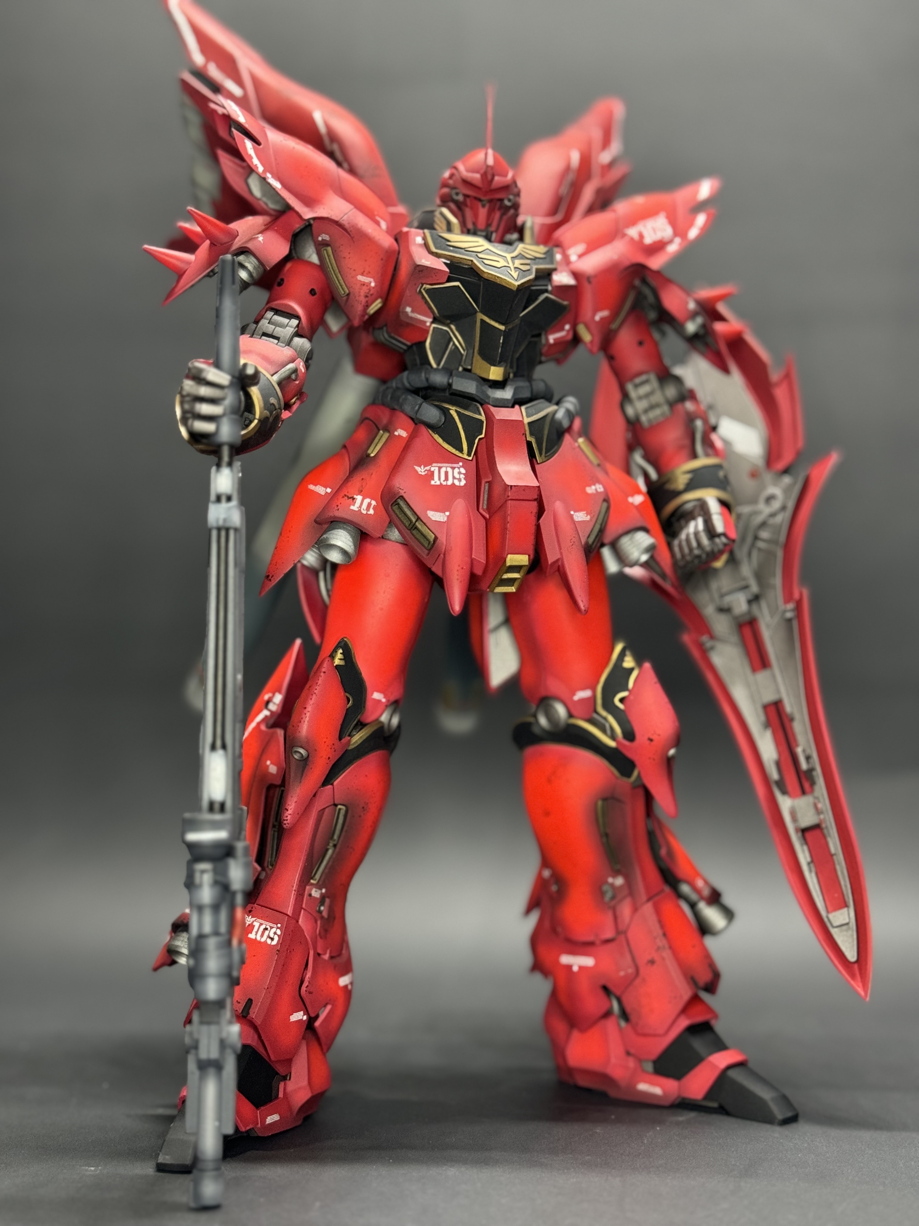 MG シナンジュ Ver.Ka｜立ち上げ塗装×エングレービングで仕上げる制作